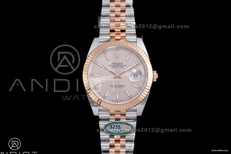 Best Edition on Bracelet Jubilee 41 SS SH Practical Champagne Clean 1:1 Dial DateJust 126331 Steel 904L RG 595 0828